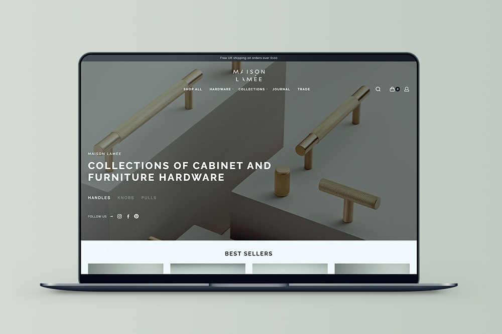 Ecommerce Website Design Maison Lamee Featured