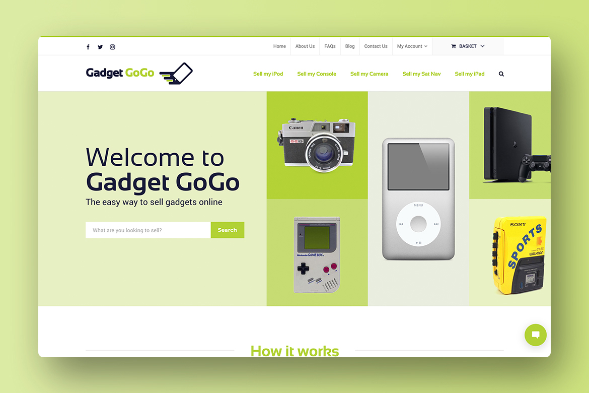 Gadget GoGo Responsive WordPress Website